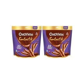 Candyman Fantastik Choco Roll Home Pack Candy - Pack of 2
