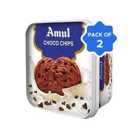 Amul Choco Chips Ice Cream Tub - Pack of 2