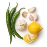 Green Chilli Garlic Chutney  materials Combo