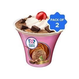 Baskin Robbins Missisippi Mud Sundae Ice Cream Cup - Pack of 2