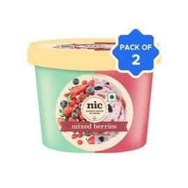 NIC Mixed Berries Ice Cream Cup - Pack of 2
