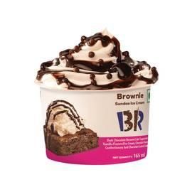 Baskin Robbins Brownie Sundae Ice Cream Cup
