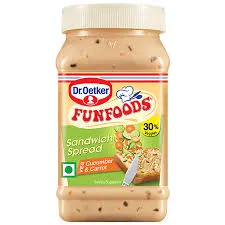 Dr. Oetker FunFoods Veg Cucumber & Carrot Sandwich Spread - Pack of 2