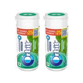 Orbit Spearmint Flavour Sugar Free Chewing Gum - Pack of 2