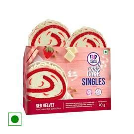 Baskin Robbins Red Velvet Roll Ice Cream Cake Slice