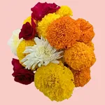 Flowers Gulab + Marigold 