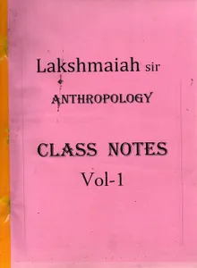 (Set of 3 Booklets) Anthropology Optional Handwritten/Class Notes - Lakshmaiah Sir
