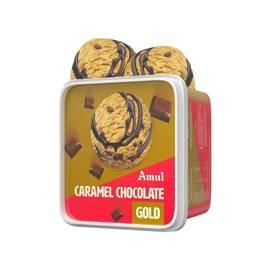 Amul Caramel Chocolate Gold Ice Cream Tub