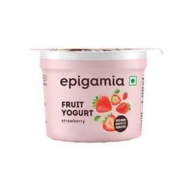epigamia Strawberry Flavoured Yogurt