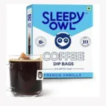 Sleepy Owl French Vanilla Hot Brew Coffee Bags - Pack of 2
