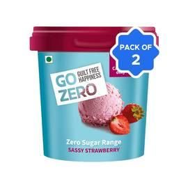 Go Zero Sassy Strawberry Ice Cream Cup - Pack of 2